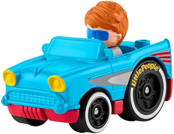 Little People Wheelies Retro Convertible - GMJ25 ~ Baby Blue