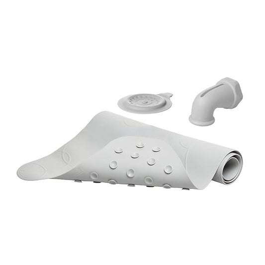 Ubbi Bath Drain Cover, Spout Guard & Bath Mat Bundle