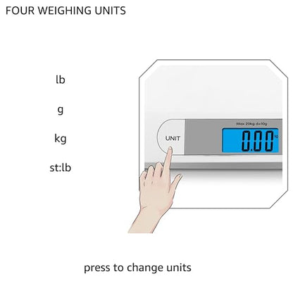 unipaws Digital pet Scale for Dogs Cats Babies. 44 Pound Units.0.01 lbs