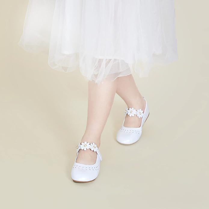Felix & Flora Girls Toddler Little Ballet Shoes - Flower