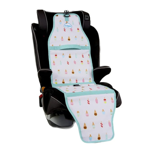 Car Seat Cooling Pad for Babies, Toddlers, and Kids - Comfortable and Durable Cooling Pad for Hot Summer Days - Popsicle White, one Size