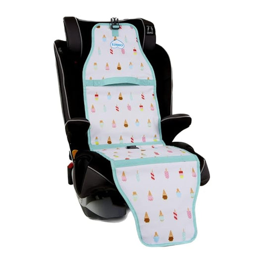 Car Seat Cooling Pad for Babies, Toddlers, and Kids - Comfortable and Durable Cooling Pad for Hot Summer Days - Popsicle White, one Size