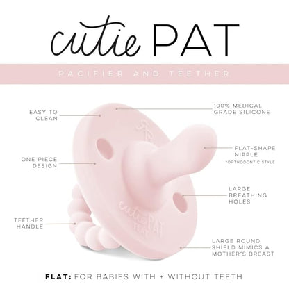 Ryan & Rose Cutie PAT All-in-One Pacifier and Teether Massaging (3 Pack),