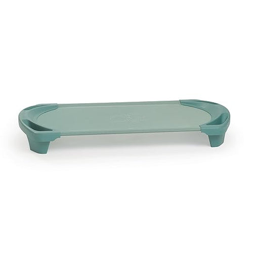 Angeles SpaceLine Cot Toddler Size, Teal, AFB5731GN, Nursery, Daycare and Preschool Portable Nap Cot, Kids Indoor Classroom Sleeping and Rest Cots