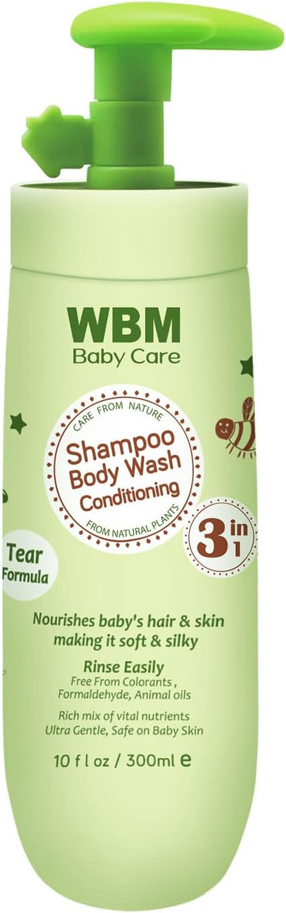 WBM Care Natural Baby Body Wash With Honey, Wheatgerm And 10 Oz
