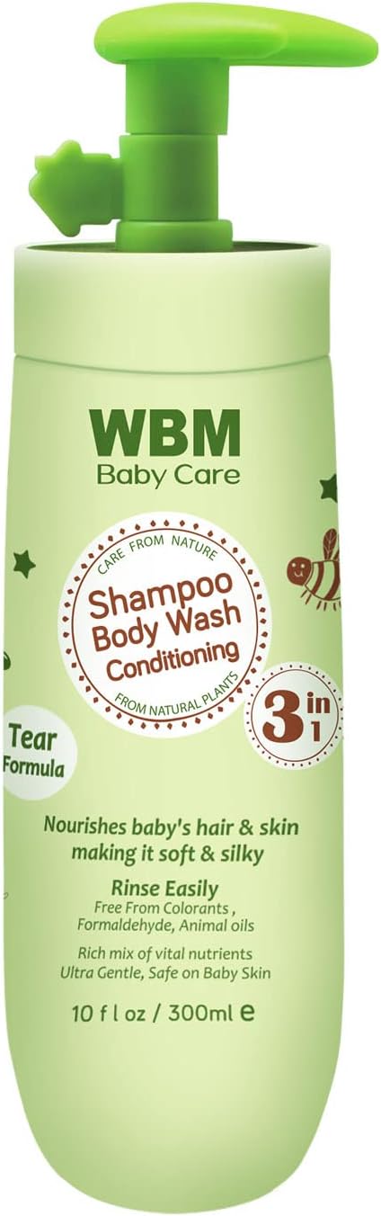 WBM Care Natural Baby Body Wash With Honey, Wheatgerm And 10 Oz