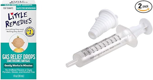 Little Remedies Gas Relief Drops, 1 fl oz & EZY DOSE Kids Oral Syringe 10 mL