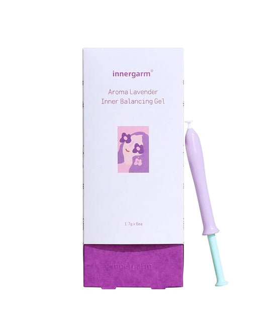 Innergarm Disposable Aroma Lavender Inner Balancing Gel - Deodorant & Balancing Care, Intimate Cleansing for Women 6 Count