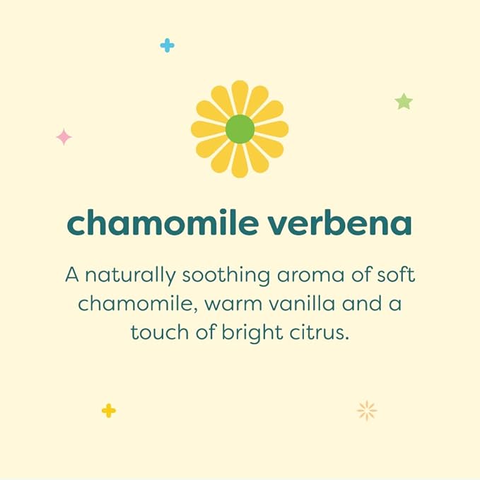 Babyganics Baby Shampoo + Body Wash Pump Bottle, Chamomile Verbena 16 Fl