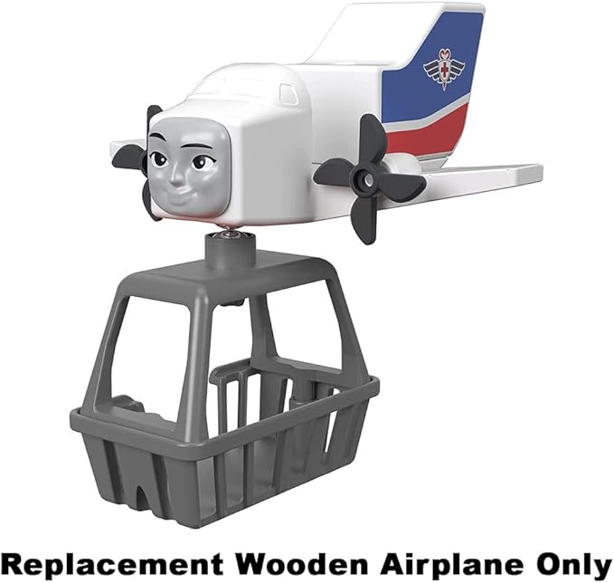 Replacement Part for Thomas and Friends Wooden Train Set - FXT66 ~ Wood Big World Adventures ~ Replacement Wooden Airplane, White