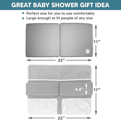 Baby Bath Kneeler & Elbow Rest Set | Thick Non-Slip Cushion Bath Kneeling Pad