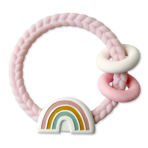 Itzy Ritzy Silicone Teether with Rattle; Rattle Teether Features Rattle 3 Months