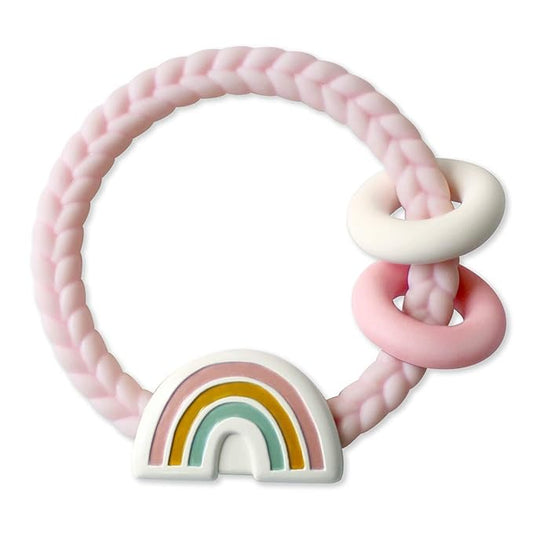 Itzy Ritzy Silicone Teether with Rattle; Rattle Teether Features Rattle 3 Months