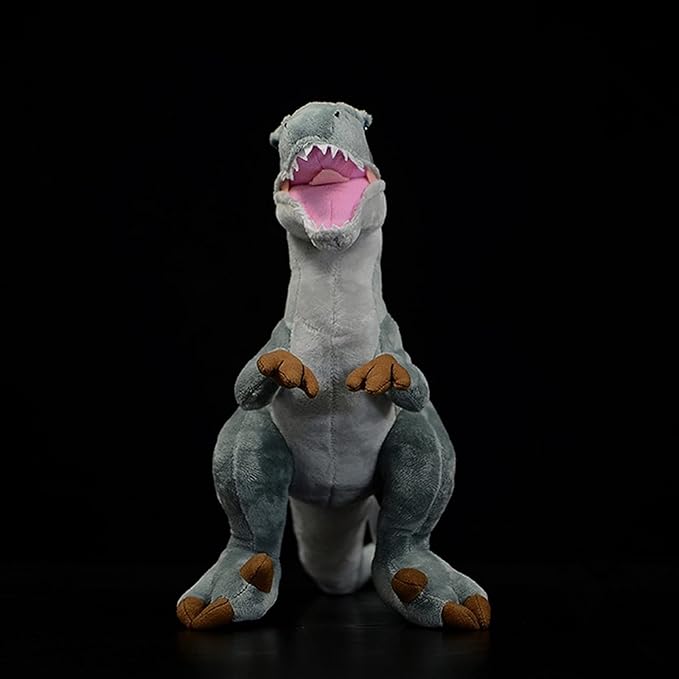 ZHONGXIN MADE Velociraptor Dinosaur Plush - Simulation 17inch Gray Velociraptor Stuffed Animal Tyrannosaurus Plushie Toy, Soft Figurines Dinosauria Stuffed Toys, Gifts Collectible for Kids