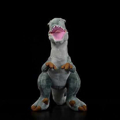 ZHONGXIN MADE Velociraptor Dinosaur Plush - Simulation 17inch Gray Velociraptor Stuffed Animal Tyrannosaurus Plushie Toy, Soft Figurines Dinosauria Stuffed Toys, Gifts Collectible for Kids