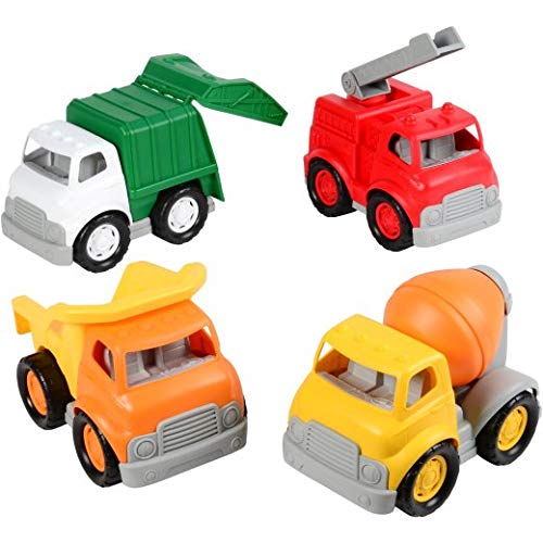 Cosntructive Playthings Set of Four Extra-Large Chunky Community Vehicles Each 6" W. 9 1/2" 7" H. 18 Months