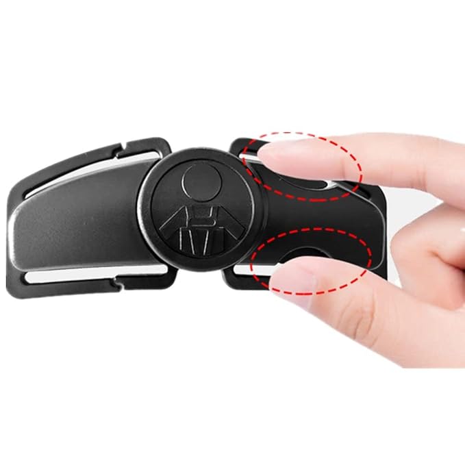 Universal Child Car Seat Chest Harness Clip Universal Safer Belt Clip Buckle Lock Stroller Chest Clip Adjustable Guard for Baby and Kids (Gray)