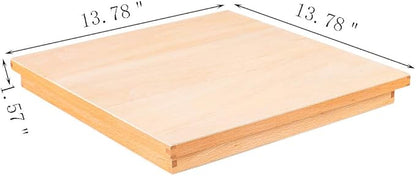 Kghios Montessori Wood Small Movable Alphabet with Box and Large Mat Preschool Spelling Learning Language Materials Toys (Red & Blue)