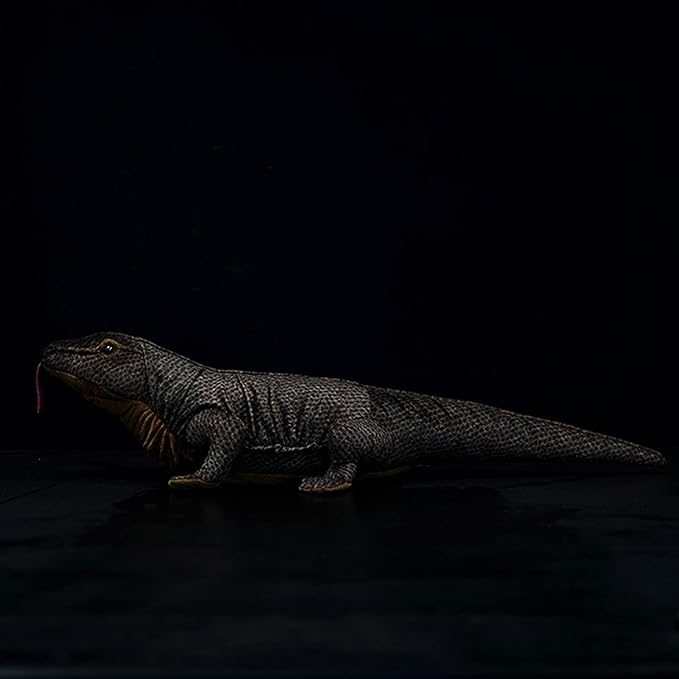 ZHONGXIN MADE Komodo Dragon Plush Toy - Lifelike 30inch Komodo Dragon Monitor Lizard Stuffed Animals, Soft Crawling Long Lizard Stuffed Toys, Unique Plushie Toys Model Dolls Collection for Kids