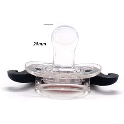 4Pcs Cute Kissable Mustache Pacifier for Babies Funny Lips Baby Pacifiers