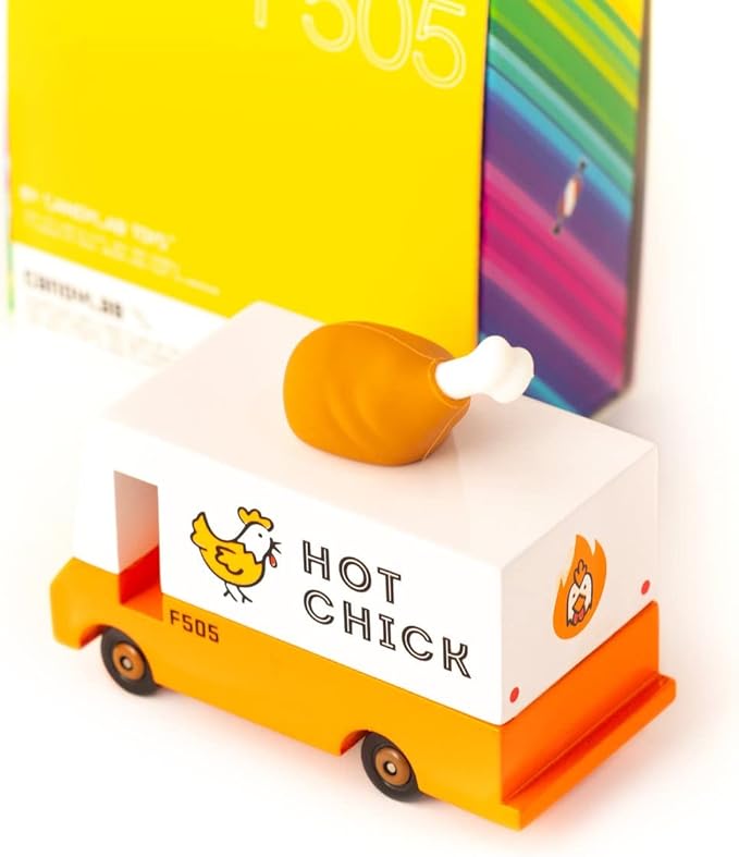 Candylab Toys CANDYCAR® Wooden Food Truck Collection - Fried Chicken