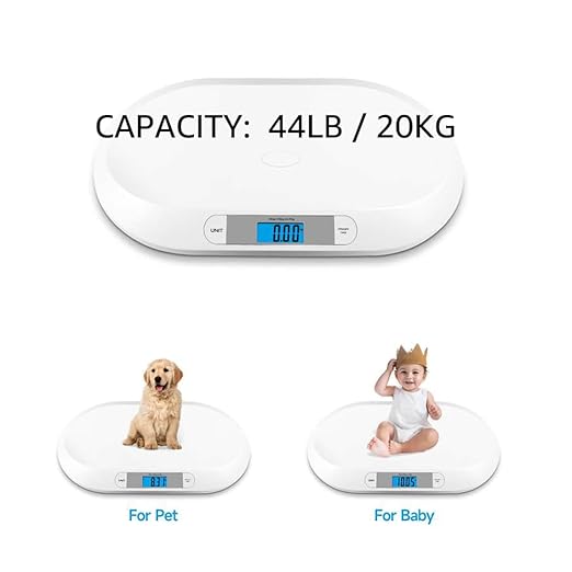 unipaws Digital pet Scale for Dogs Cats Babies. 44 Pound Units.0.01 lbs