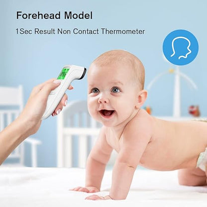 ANMEATE No-Touch Forehead Thermometer for Adults, Infrared Digital Thermometer for Kids