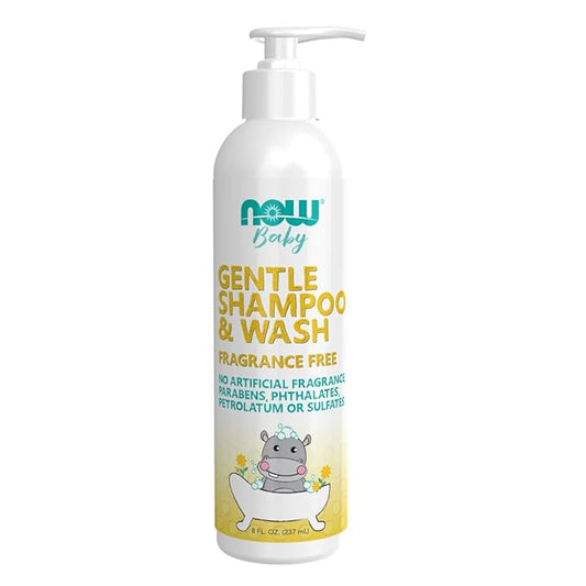 NOW Foods Baby, Gentle Shampoo & Wash 8-Ounce