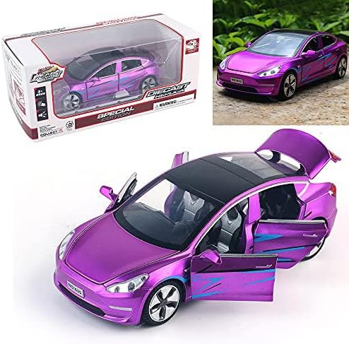 1:32 Scale Model 3 Alloy Car Model Diecast Toy Vehicles for Kids, car Model Toy，Pull Back Alloy Car with Lights and Music