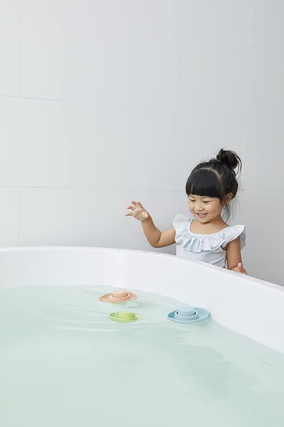 PlanToys Rubber Convertible Boat – Pastel Blue (5809)