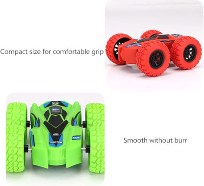 Pull Back Cars, 4 Pack Monster Toys Truck Double-Sided Friction