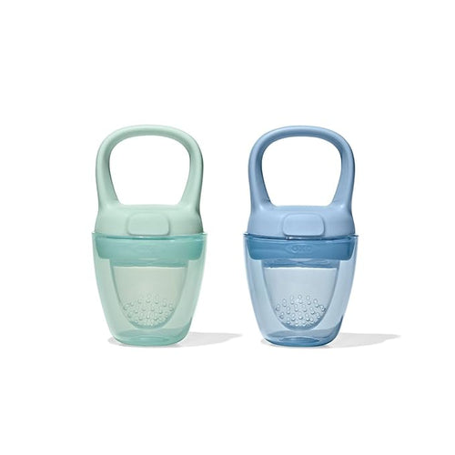 OXO Tot Silicone Self-Feeder 2 Pack - Opal and Dusk