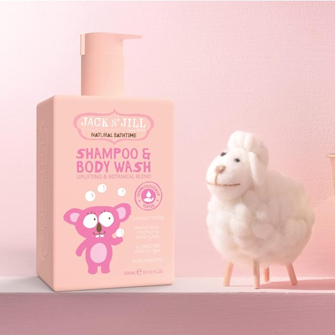 Jack N' Jill Natural Bathtime Kids Shampoo and Body Wash - Suitable for Sensitive Skin, Dermatologically Tested 300 mL 1)