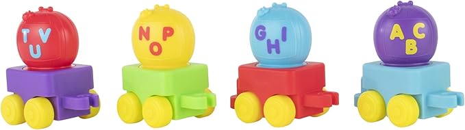 CoComelon Musical Alphabet Train with JJ-Features with Music,Sounds & Phrases-4 Alphabet Wagons 1 JJ