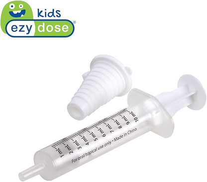 EZY DOSE Kids Baby Oral Syringe & Dispenser Calibrated for Liquid Medicine, Reduce Mess 10 mL/2