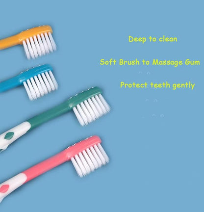8 Packs Kids Toothbrush, Extra Soft Lovely Little Deer Toddler Toothbrush for Kids 2-8 Years (Pink&Orange&Blue&Green)