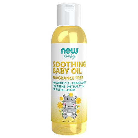 NOW Foods Baby, Soothing Baby Oil 4-Ounce