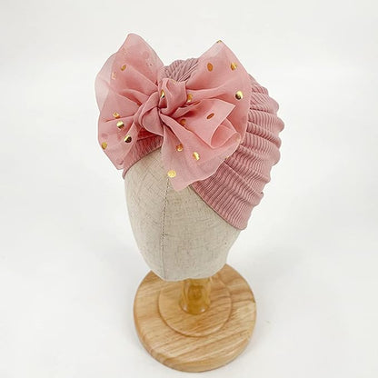 XYX Baby Girl Toddlers Breathable Cotton Hat Newborn Knotted Hat