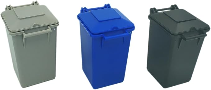 Mini Trash Can Vehicle Toy Set - Kids Pretend Play
