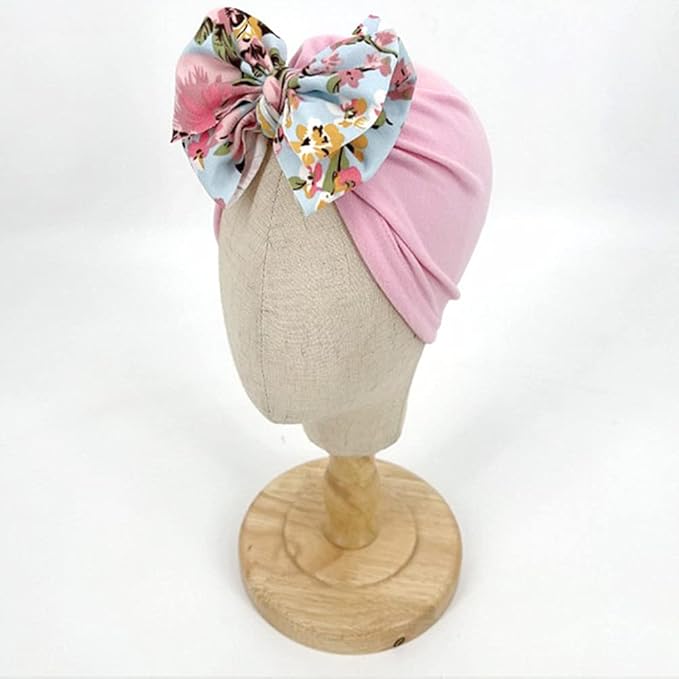 XYX Baby Girl Toddlers Breathable Cotton Hat Newborn Knotted Hat