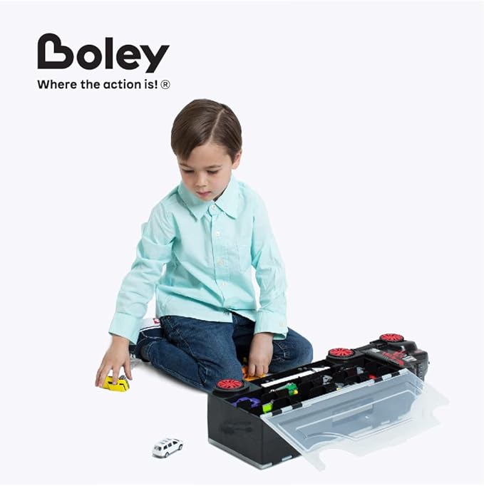 Boley 22Piece Truck Carrier - Big Rig Hauler Truck Transport with Slots for Car Transport
