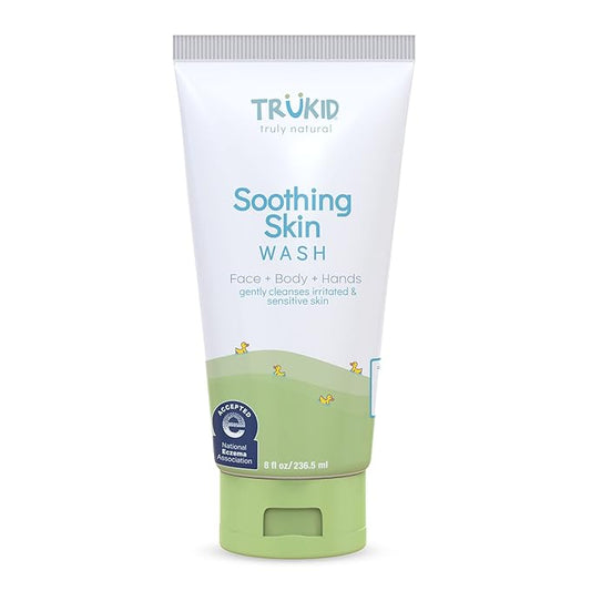 TruKid Soothing Skin Eczema Face and Body Wash - NEA-Accepted for Eczema, Soothes & Prevents Irritation 8oz TUBE