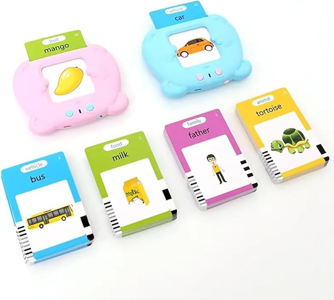 RT&BS Talking Flash Cards for Toddlers, Montessori Toys Flash Cards, Speech Therapy Toys, Gift for Kids Children, 224 Sight Words Pink