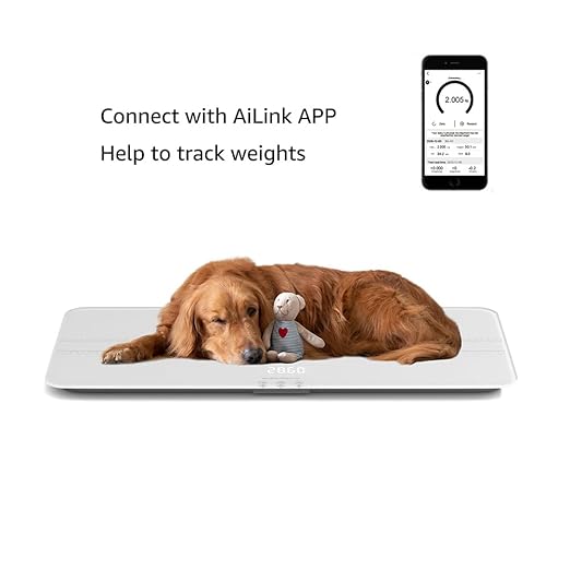 unipaws Digital Pet Scale MAX 220lbs, Dogs Cats Weight Scale 3 Weighing 27.16 x 12.99 Inches Âą10g