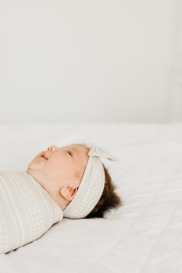 Copper Pearl Baby Bows: Stylish Headbands for Baby Girls, Premium Soft and Stretchy Baby Headbands