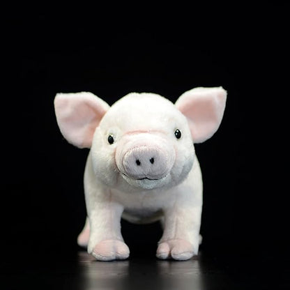 ZHONGXIN MADE Simulation Pink Pig Plush Toy - Cute 14inch Pig Stuffed Animal Toys, Soft Pig Pillow, Lifelike Pig Plushie Toys Hugging Pillow Gifts for Kids