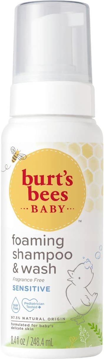 Burt's Bees-Baby Foaming Shampoo & Wash, Sensitive 8.4 Fl