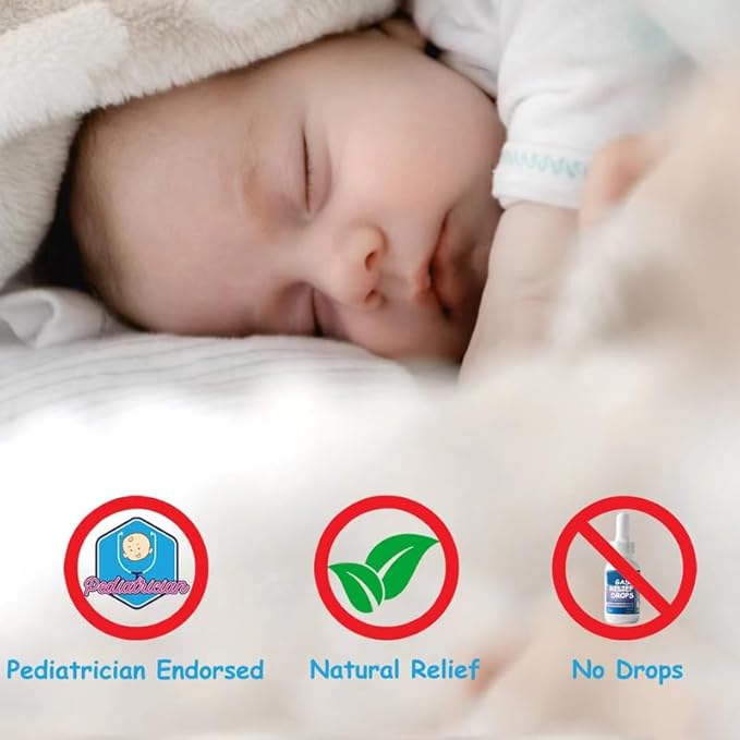 JAPARA Gas and Colic Reliever for Babies, Natural Solution for Baby Colic and Gas Relief 100% Safe (10 Count)