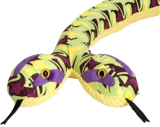 Wild Republic Snake Plush Stuffed Animal Toy, Gifts for Kids, Siamese Whirlpool, 54 Inches