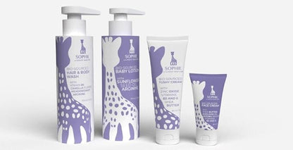 Sophie la Girafe Babycare Hair & Body Wash Unscented- Ultra-Gentle 2-in-1 Cleanser for Skin & Scalp - Fragrance Free, Dye Free 5.5 oz